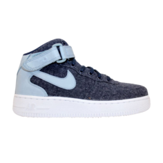 Кроссовки Nike Wmns Air Force 1 &apos;07 Mid PRM &apos;Midnight Navy&apos;, синий