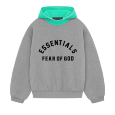 Худи Fear Of God Essentials Fear of God Essentials Nylon Fleece &apos;Dark Heather Oatmeal/Mint Leaf&apos;, серый