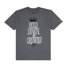 Футболка Stussy Hold Down The Crown!! &apos;Charcoal&apos;, серый