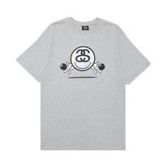 Футболка Stussy Smiley Link &apos;Grey Heather&apos;, серый