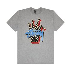 Футболка Stussy 3D Crown &apos;Grey Heather&apos;, серый