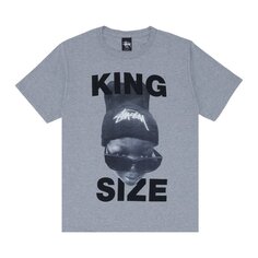 Футболка Stussy King &apos;Grey&apos;, серый