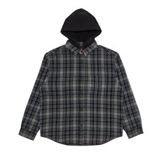 Рубашка Supreme Tartan Flannel Hooded &apos;Black&apos;, черный