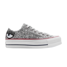 Кроссовки Converse Chiara Ferragni x Wmns Chuck Taylor All Star Lift Ox &apos;Silver Red&apos;, серебряный