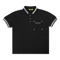Рубашка Versace Polo &apos;Black&apos;, черный