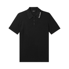 Рубашка Balmain Embroidered Polo &apos;Black/White&apos;, черный