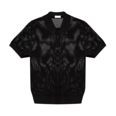 Рубашка Dries Van Noten See Through Polo &apos;Black&apos;, черный