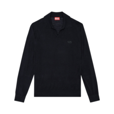 Рубашка Diesel Glare Wool Polo &apos;Deep Black&apos;, черный