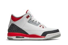 Кроссовки Air Jordan 3 Retro GS &apos;Fire Red&apos; 2013, белый