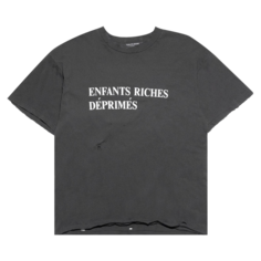 Футболка Enfants Riches Déprimés Classic Logo &apos;Faded Black/White&apos;, черный