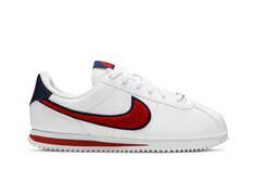 Кроссовки Nike Cortez Basic Leather SE GS &apos;White&apos;, белый