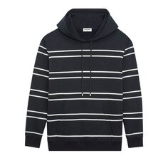 Худи Saint Laurent Striped Drawstring &apos;Black/Natural&apos;, черный