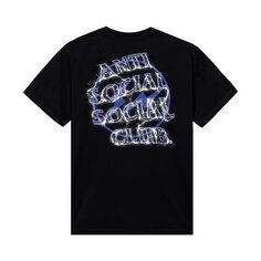 Футболка Anti Social Social Club x Fragment Design Bolt &apos;Black/Navy&apos;, черный