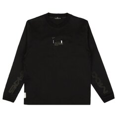 Футболка Stone Island Graphic Print Long-Sleeve &apos;Black&apos;, черный