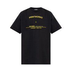 Футболка Raf Simons Printworks Tour &apos;Black&apos;, черный