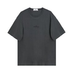 Футболка Stone Island Logo &apos;Charcoal&apos;, черный