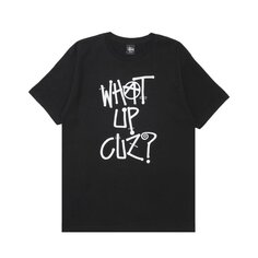 Футболка Stussy What Up Cuz? &apos;Black&apos;, черный