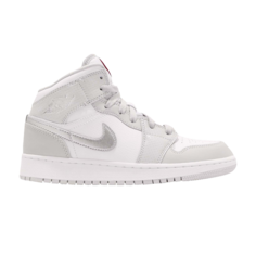 Кроссовки Air Jordan 1 Retro Mid GS &apos;Grey Fog&apos;, серый