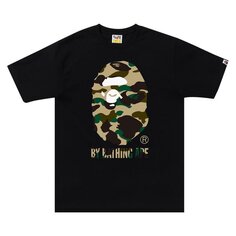 Футболка BAPE 1st Camo Side Big Ape Head &apos;Black/Yellow&apos;, черный