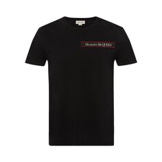 Футболка Alexander McQueen Logo &apos;Black&apos;, черный