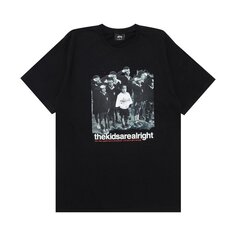 Футболка Stussy The Kids Are Alright &apos;Black&apos;, черный