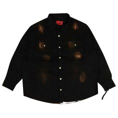 Рубашка 424 Distressed Workwear Denim &apos;Black/Brown&apos;, черный Suncoat Girl
