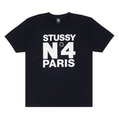 Футболка Stussy No.4 Paris &apos;Black&apos;, черный