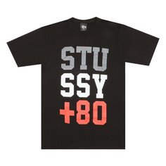 Футболка Stussy +80 &apos;Black&apos;, черный