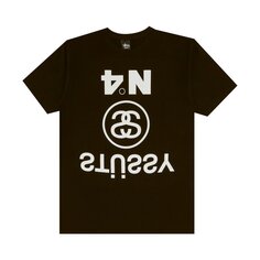 Футболка Stussy Upside Down &apos;Black&apos;, черный