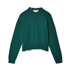 Свитер Marni Distressed &apos;Peakcock Green&apos;, зеленый