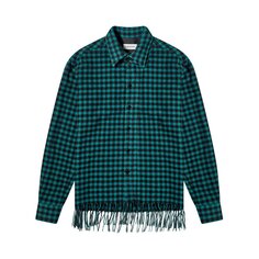 Рубашка Lanvin Blanket Regular &apos;Dragon&apos;, зеленый