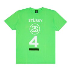 Футболка Stussy 4 Stack &apos;Neon Green&apos;, зеленый