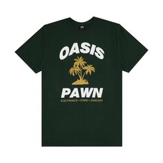 Футболка Stussy Oasis Pawn &apos;Pine&apos;, зеленый