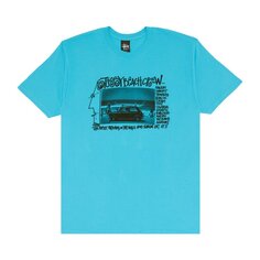 Футболка Stussy Beach Crew &apos;Teal&apos;, бирюзовый