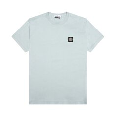 Футболка Stone Island Compass Patch Logo Short-Sleeve &apos;Sky Blue&apos;, синий