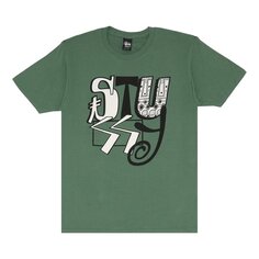 Футболка Stussy Mix &apos;Green&apos;, зеленый