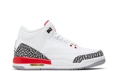 Кроссовки Air Jordan Sneaker Politics x Air Jordan 3 Retro GS &apos;Hall of Fame&apos;, красный