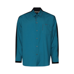 Рубашка Marni Long-Sleeve Button Up &apos;Verdigris&apos;, синий