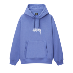 Худи Stussy Stock Logo Appliqué &apos;Storm&apos;, синий