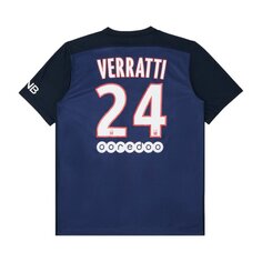 Джерси Paris Saint-Germain Pre-Owned Paris Saint-Germain Verratti #24 Home Stadium &apos;Navy/Blue/Red&apos;, синий