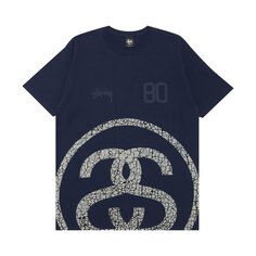 Футболка Stussy Elephant Link &apos;Navy&apos;, синий