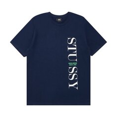 Футболка Stussy Standard &apos;Navy&apos;, синий