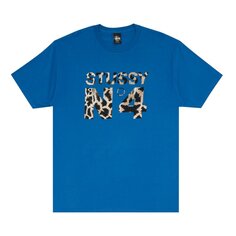 Футболка Stussy Giraffe No.4 &apos;Blue&apos;, синий