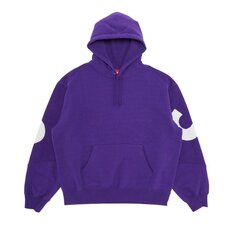Толстовка Supreme Big Logo Jacquard Hooded &apos;Purple&apos;, фиолетовый