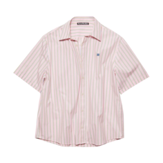 Рубашка Acne Studios Stripe Button Up &apos;Pink/Yellow&apos;, розовый
