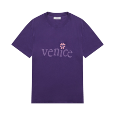 Футболка ERL Venice Print &apos;Purple&apos;, фиолетовый