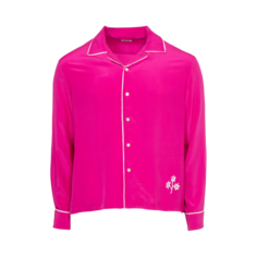 Рубашка Bode Shadow Jasmine Long-Sleeve &apos;Fuchsia&apos;, розовый