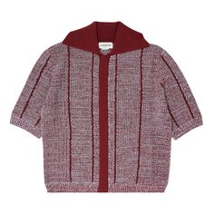 Поло Lanvin Lace Knit Button Up &apos;Red/Multicolor&apos;, красный