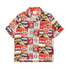 Рубашка Rhude Cigaretta Silk &apos;Red/Multicolor&apos;, красный
