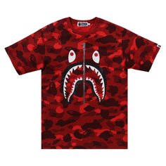 Футболка BAPE Color Camo Shark &apos;Red&apos;, красный